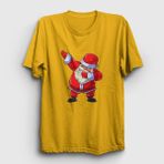 Presmono Dabbing Noel Baba Santa Claus Yılbaşı Sarı Unisex T-shirt