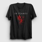 Presmono Devil in Flames Siyah Unisex T-Shirt