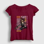 Presmono Eren Fan Anime Attack On Titan Kadın T-shirt