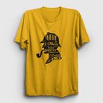 Presmono Fact Sherlock Holmes Sarı Unisex T-shirt