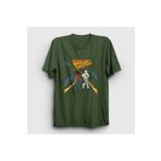 Presmono Film Geleceğe Dönüş Back To The Future Haki Unisex T-shirt