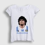Presmono Futbol Sky Maradona Kadın T-shirt