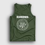 Presmono Haki Logo Ramones Erkek Atlet