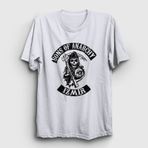 Presmono İzmir Sons Of Anarchy Beyaz Unisex T-shirt
