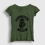 Presmono Izmir Sons Of Anarchy Haki Kadın T-shirt