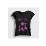 Presmono Kadın Siyah Concert Müzik Mazzy Star T-Shirt 536959tt