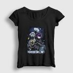 Presmono Kadın Siyah Poster Murder Drones T-Shirt - XL