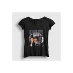 Presmono Kadın Siyah Tom Kaulitz Tokio Hotel T-Shirt 600819tt