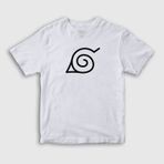 Presmono Konoha Anime Naruto Kırmızı Unisex T-shirt