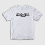 Presmono Logo Anime Attack On Titan Beyaz Unisex T-shirt