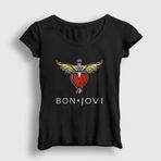 Presmono Logo Bon Jovi Kadın T-shirt