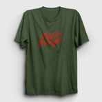 Presmono Logo Daft Punk Haki T-Shirt