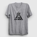 Presmono Logo Fall Out Boy Beyaz Unisex T-Shirt