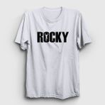 Presmono Logo Film Rocky Beyaz Unisex T-shirt
