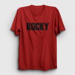 Presmono Logo Film Rocky Kırmızı Unisex T-Shirt