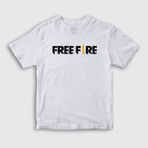 Presmono Logo Free Fire Beyaz Unisex T-shirt