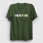 Presmono Logo Free Fire Haki Unisex T-Shirt