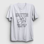 Presmono Logo Led Zeppelin Kırmızı Unisex Sweatshirt