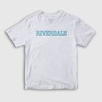 Presmono Logo Riverdale Beyaz Unisex T-shirt