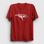 Presmono Logo Tupac Shakur Kırmızı Unisex T-shirt