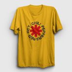 Presmono Logo V2 Red Hot Chili Peppers Sarı Unisex T-Shirt