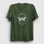 Presmono Logo Westworld Haki Unisex T-Shirt