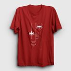 Presmono Lovers Valentine'S Day Sevgililer Günü Kırmızı Unisex T-Shirt
