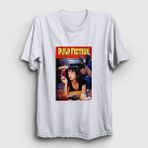 Presmono Mia Film Pulp Fiction Beyaz Unisex T-Shirt