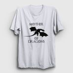 Presmono Mother of Dragons Game of Thrones Beyaz Unisex T-shirt