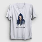 Presmono Po Billie Eilish Beyaz Unisex T-Shirt