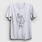 Presmono Pray Panic At the Disco Beyaz Unisex T-Shirt