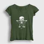 Presmono Sans Undertale Kadın T-shirt