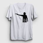 Presmono Shot The Walking Dead Beyaz Unisex T-shirt