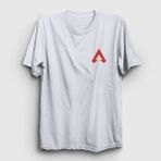 Presmono Side Logo Apex Legends Beyaz Unisex T-shirt