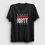Presmono Siyah American Idiot V3 Green Day Kadın T-Shirt