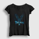 Presmono Siyah Angel Trivium Kadın T-Shirt