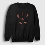 Presmono Siyah Band Queen Unisex Sweatshirt