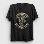 Presmono Siyah California V2 Sons Of Anarchy Unisex T-Shirt