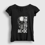 Presmono Siyah Highway to Hell Skull Ac/Dc Unisex Sweatshirt