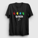 Presmono Siyah Hot Space Queen Unisex T-Shirt