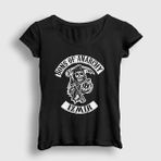Presmono Siyah Izmir Sons Of Anarchy Kadın T-Shirt