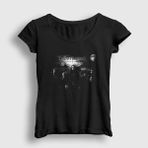 Presmono Siyah Linings Dream Theater Kadın T-Shirt