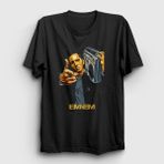 Presmono Siyah Radio Eminem Erkek T-Shirt
