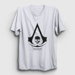 Presmono Skull Assassins Creed Sarı Unisex T-shirt