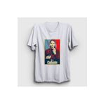 Presmono Smoking Nirvana Kurt Cobain Beyaz Unisex T-Shirt