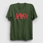 Presmono Solo Logo Slayer Siyah Unisex T-Shirt