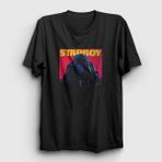 Presmono Starboy Cover the Weeknd Siyah Unisex T-Shirt