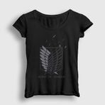 Presmono Survey Anime Attack On Titan Kadın T-shirt