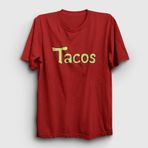 Presmono Tacos Anime Dragon Ball Kırmızı Unisex T-shirt
