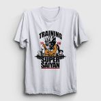 Presmono Training Goku Anime Dragon Ball Beyaz Unisex T-shirt